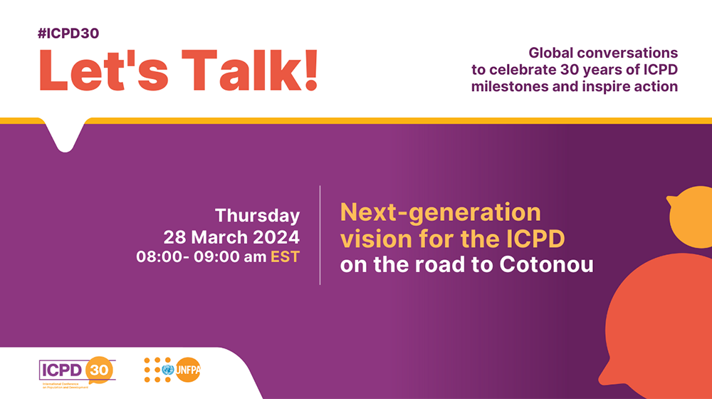 Let's Talk! Next-generation vision for the ICPD 
