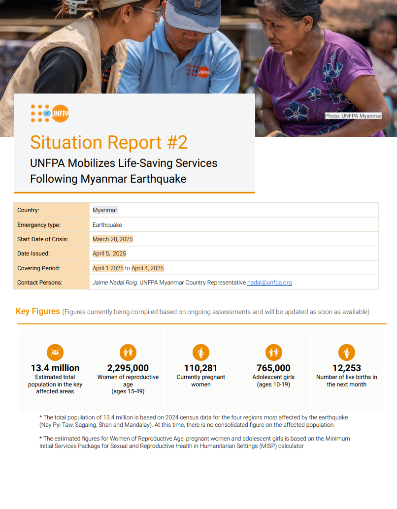 Myanmar Situation Report #2 - April 2025