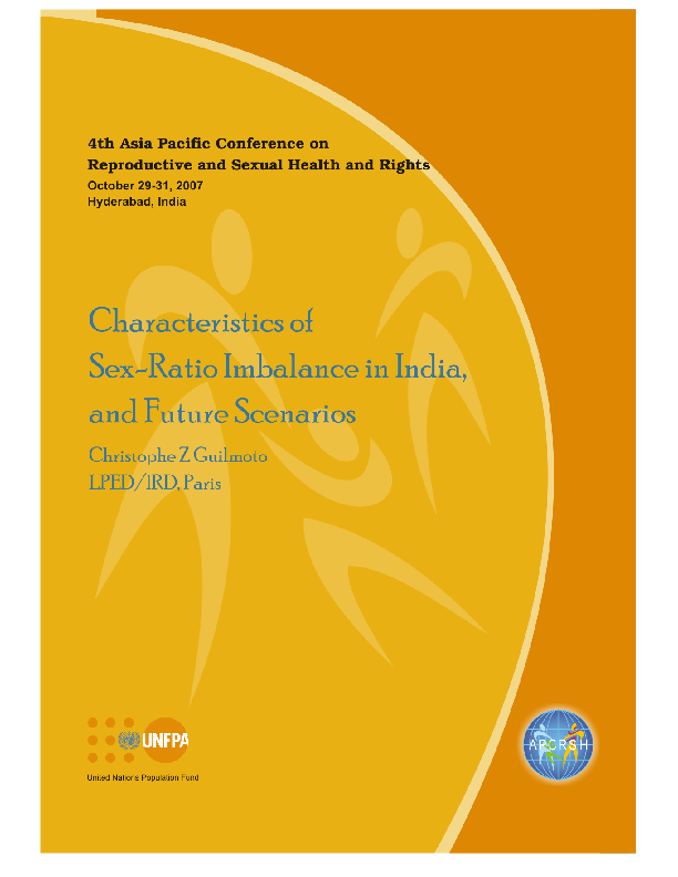 Characteristics of Sex-Ratio Imbalance in India, and Future Scenarios