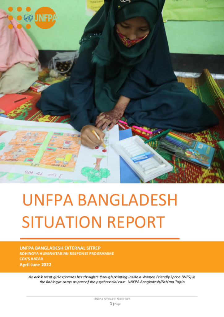 UNFPA Bangladesh Situation Report - April-June 2022