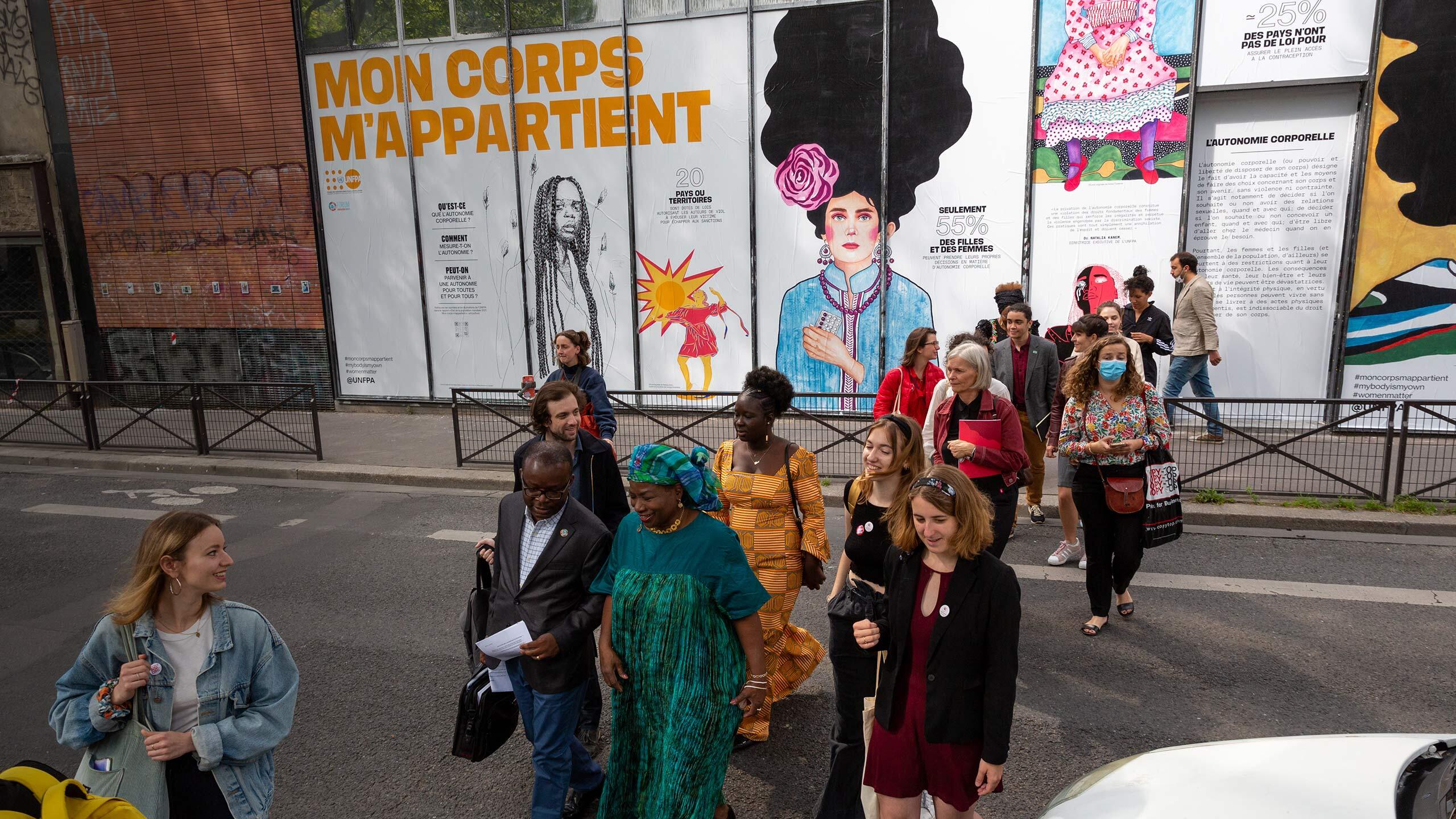This year also saw women rising up, demanding action to end gender-based violence and inequality. At the Generation Equality Forum in Paris, UNFPA Executive Director Dr. Natalia Kanem led a delegation calling for immediate action to safeguard bodily autonomy and access to sexual and reproductive health and rights.