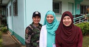 Un equipo totalmente femenino ofrece apoyo vital en Marawi, Filipinas